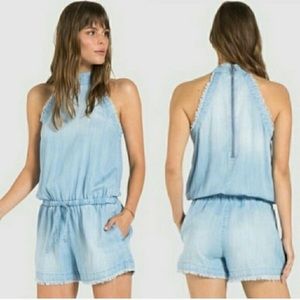 Cloth+Stone denim romper Anthropologie